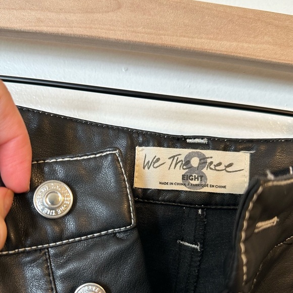 We The Free Wide Leg Leather Pants - Picture 3 of 5